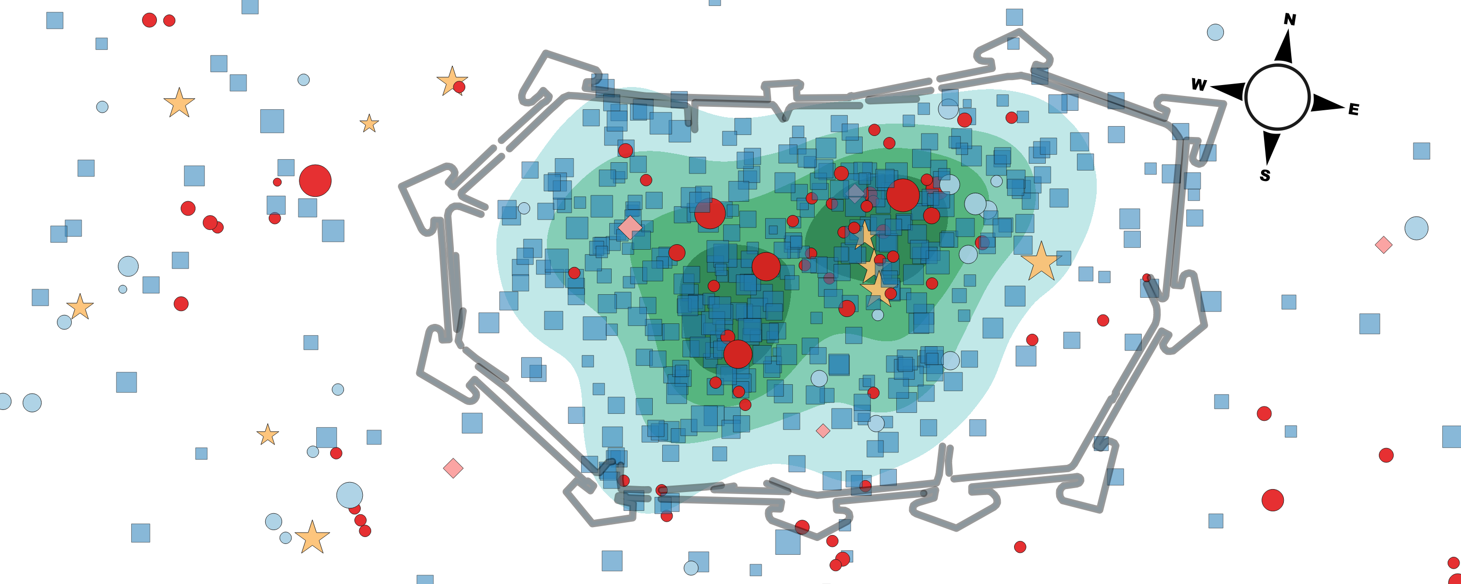 Airbnb Properties in Lucca and their Concentration